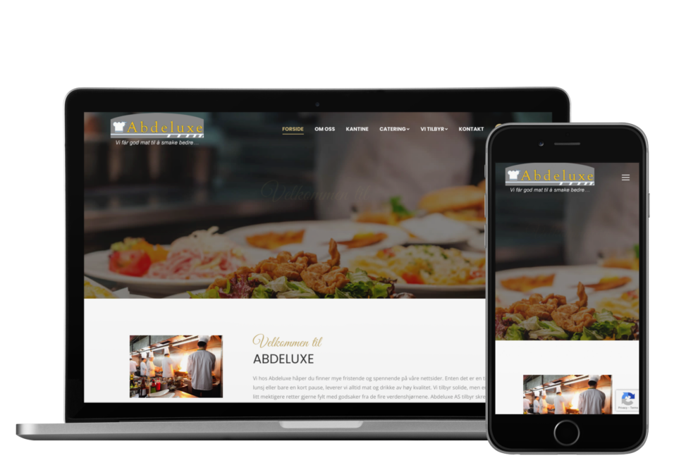 Eksempel på nettside til kr 25 000